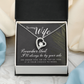 Forever Love Necklace: To My Wife I'll Always Be By Your Side
