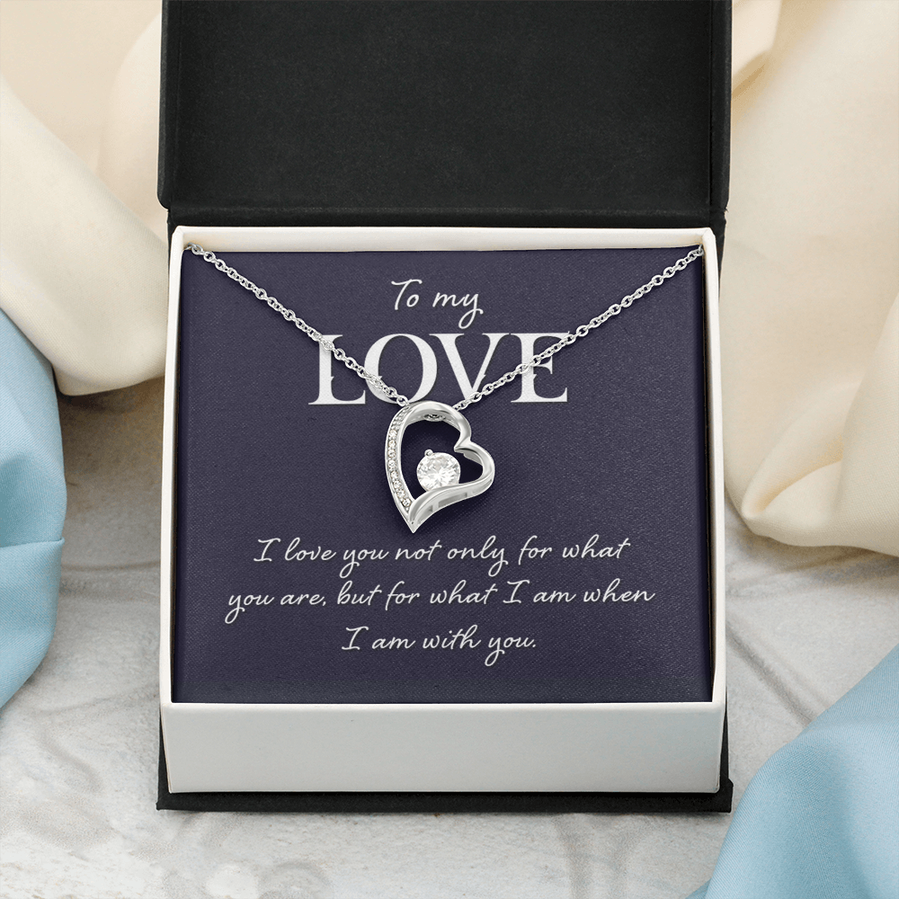 Forever Love Necklace:To My Love I Am With You