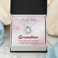 Forever Love Necklace : I Love You Grandma