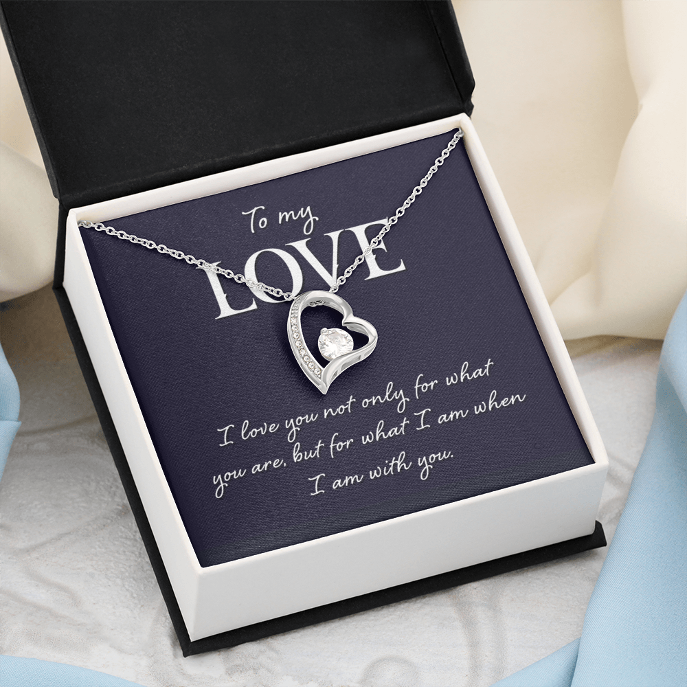Forever Love Necklace:To My Love I Am With You