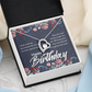 Forever Love Necklace: Happy  Birthday