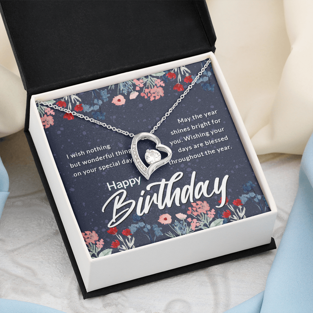 Forever Love Necklace: Happy  Birthday