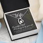 Forever Love Necklace: To My Wife I'll Always Be By Your Side