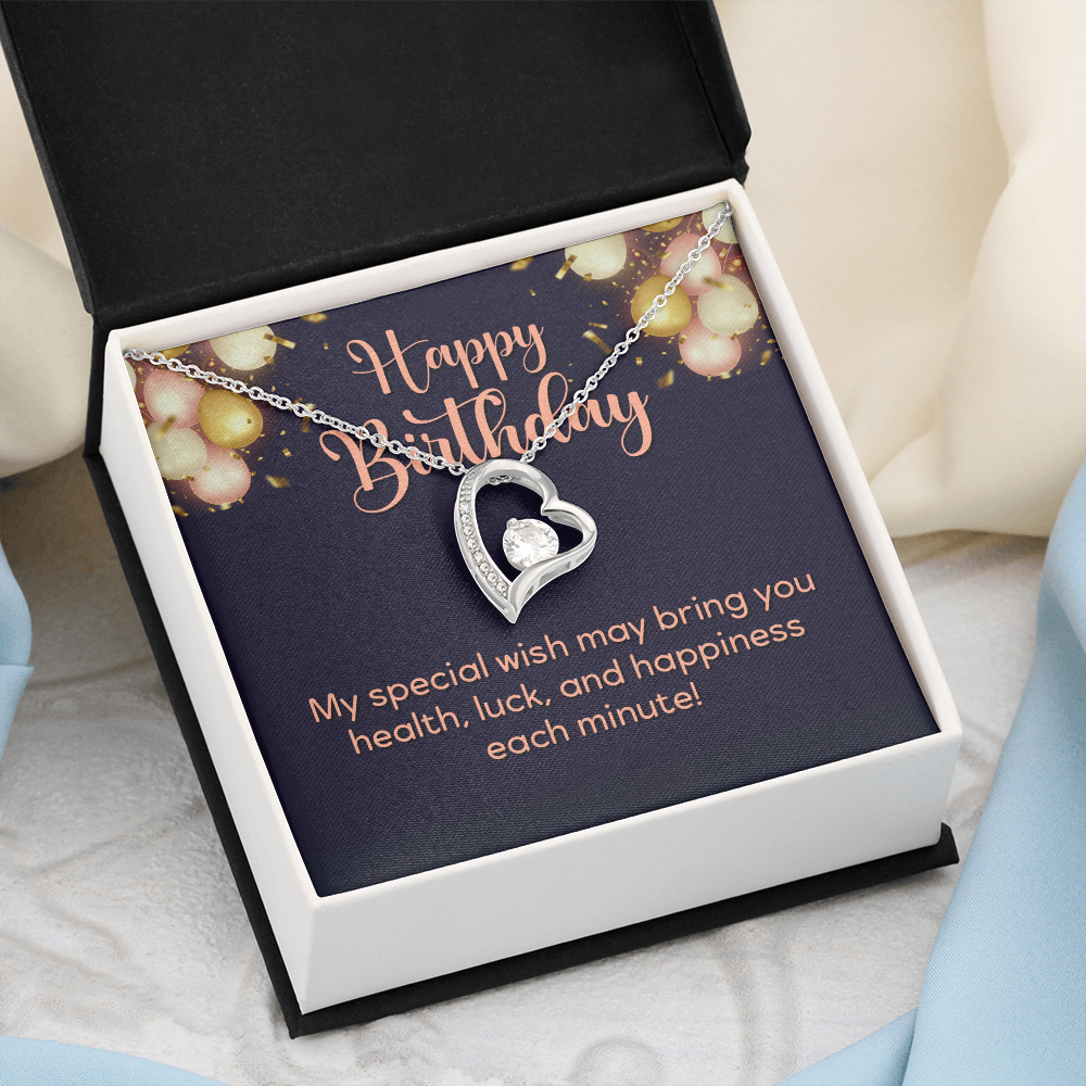 Forever Love Necklace: Happy Birthday Balloons