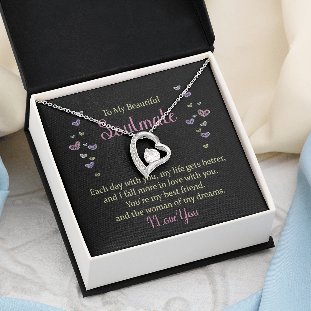 Forever Love Necklace: To My Beautiful Soulmate I Love You