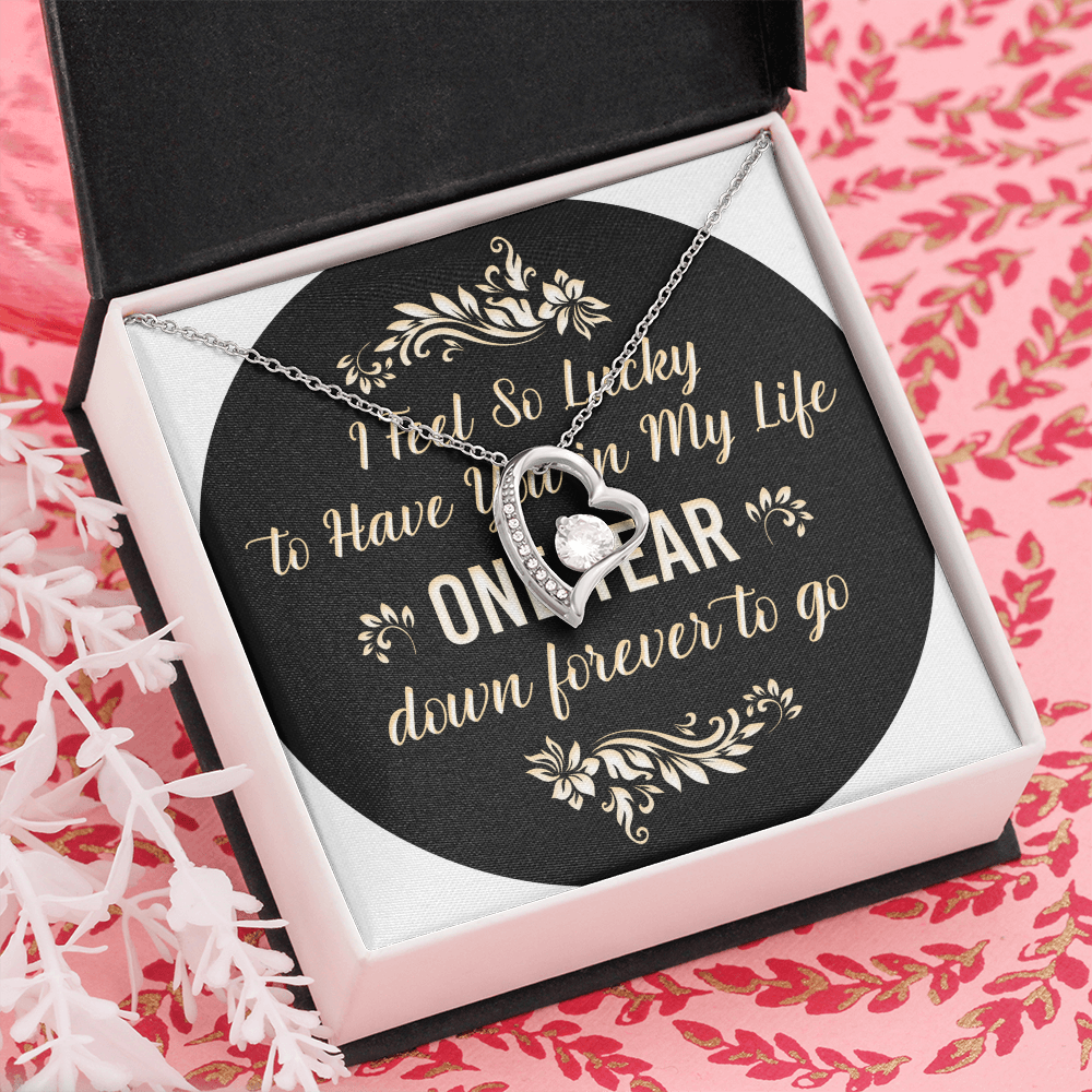 Forever Love Necklace : I Feel So Lucky 1 Year