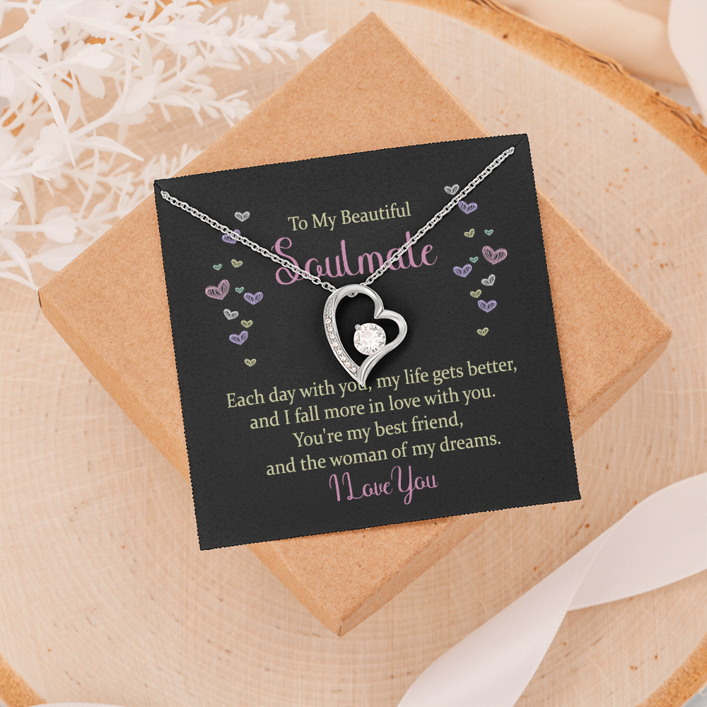 Forever Love Necklace: To My Beautiful Soulmate I Love You