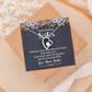 Forever Love Necklace:To My Amazing Sister Distance Never Separates