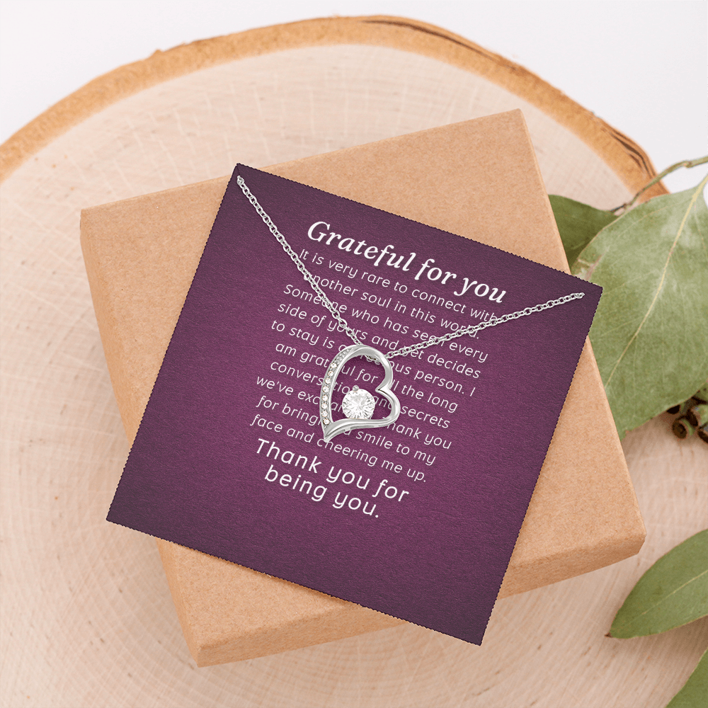 Forever Love Necklace: Grateful for you
