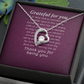 Forever Love Necklace: Grateful for you