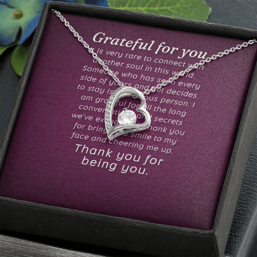 Forever Love Necklace: Grateful for you