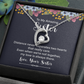 Forever Love Necklace:To My Amazing Sister Distance Never Separates