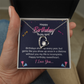 Forever Love Necklace:Happy Birthday To My Wife