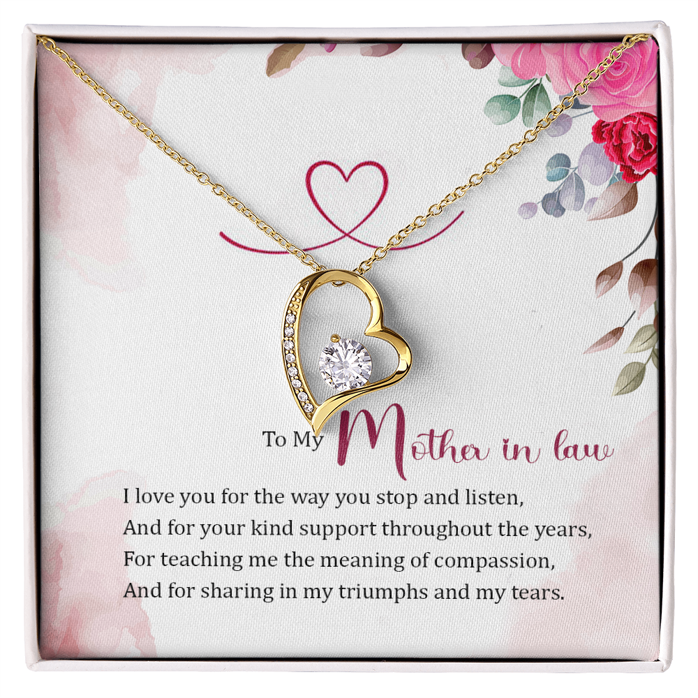 Forever Love Necklace:To My Mother In Law