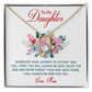 Forever Love Necklace: To My Daughter Love Mom
