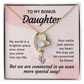 Forever Love Necklace:To My Bonus Daughter