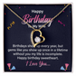 Forever Love Necklace:Happy Birthday To My Wife