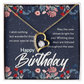 Forever Love Necklace: Happy  Birthday