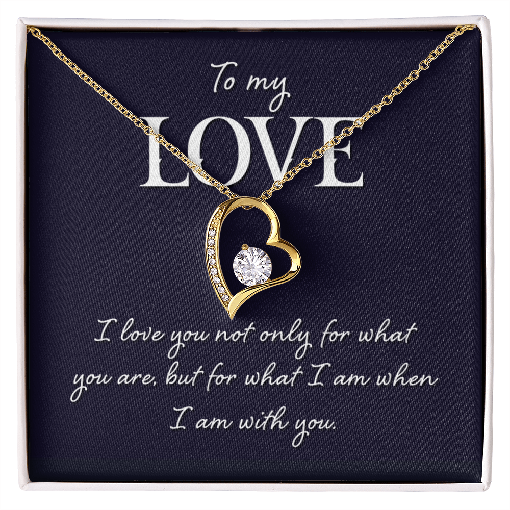 Forever Love Necklace:To My Love I Am With You
