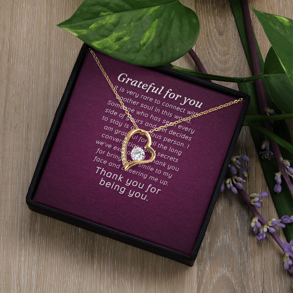 Forever Love Necklace: Grateful for you
