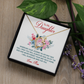 Forever Love Necklace: To My Daughter Love Mom