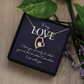 Forever Love Necklace:To My Love I Am With You