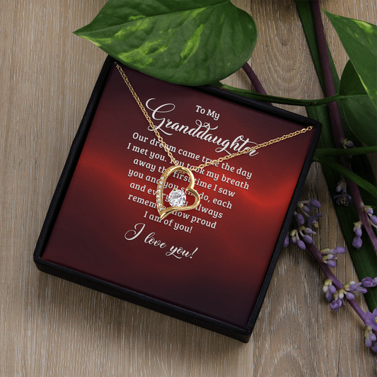Forever Love Necklace:To My Granddaughter