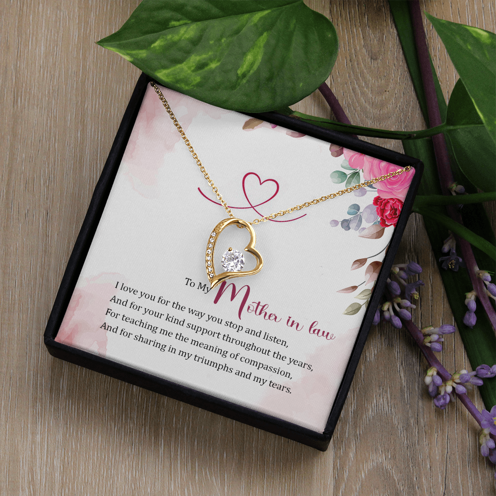Forever Love Necklace:To My Mother In Law
