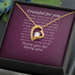 Forever Love Necklace: Grateful for you