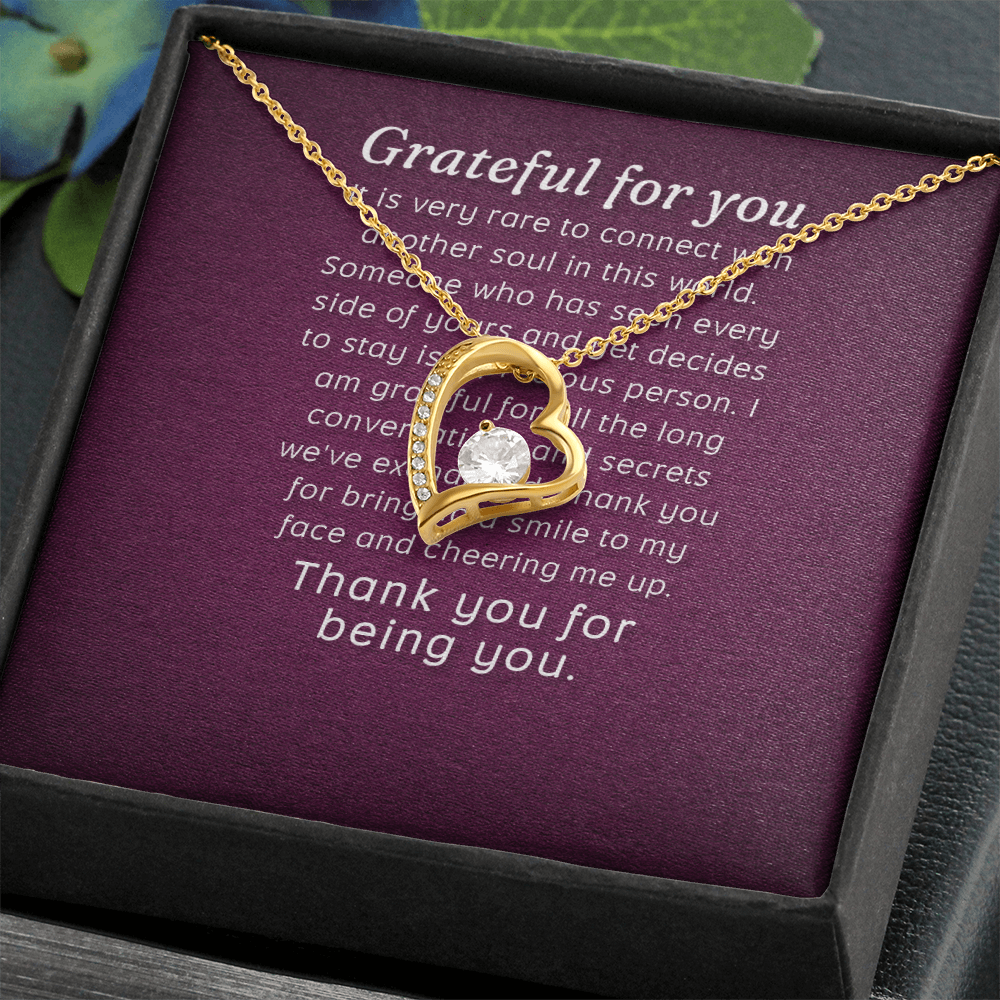 Forever Love Necklace: Grateful for you