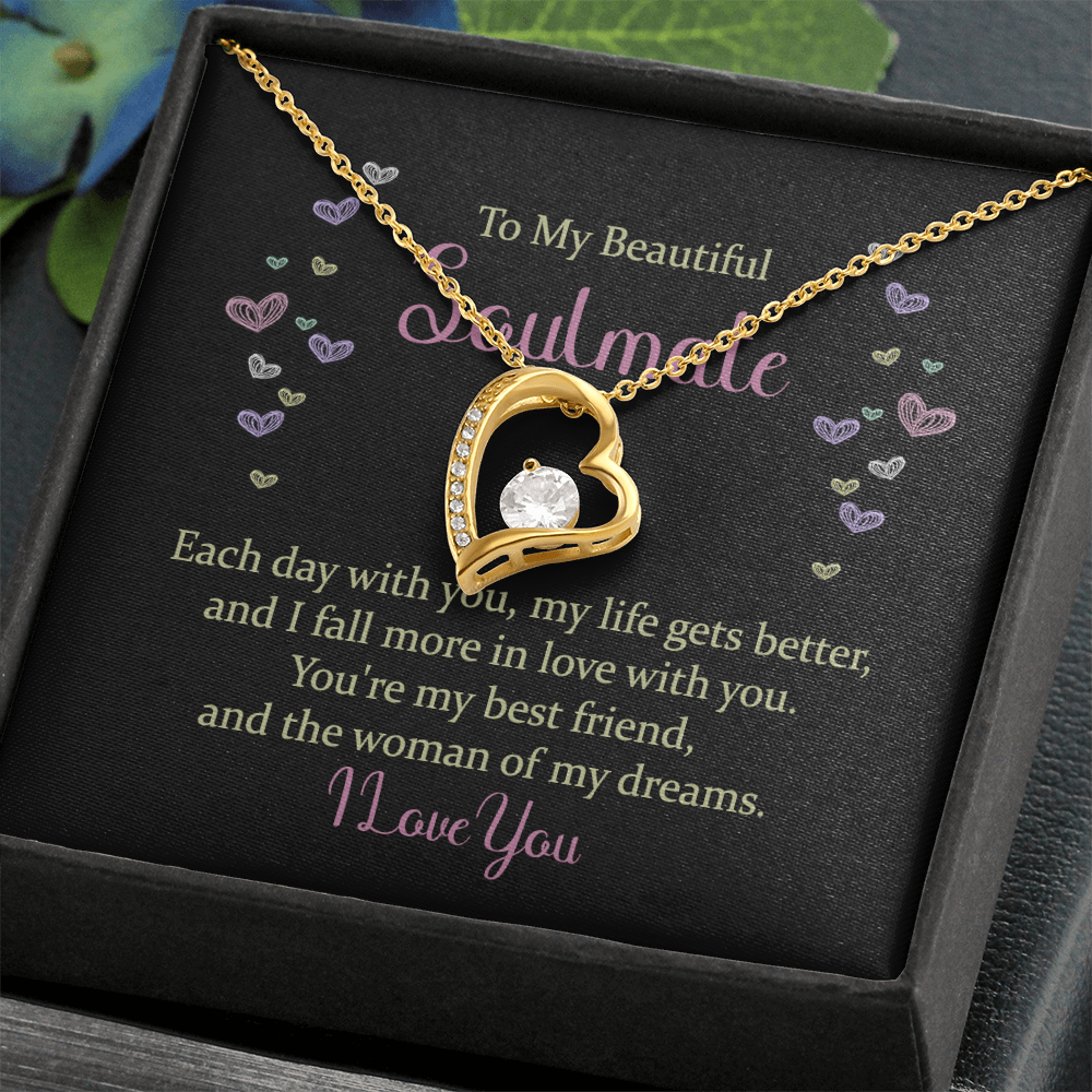Forever Love Necklace: To My Beautiful Soulmate I Love You