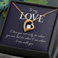 Forever Love Necklace:To My Love I Am With You