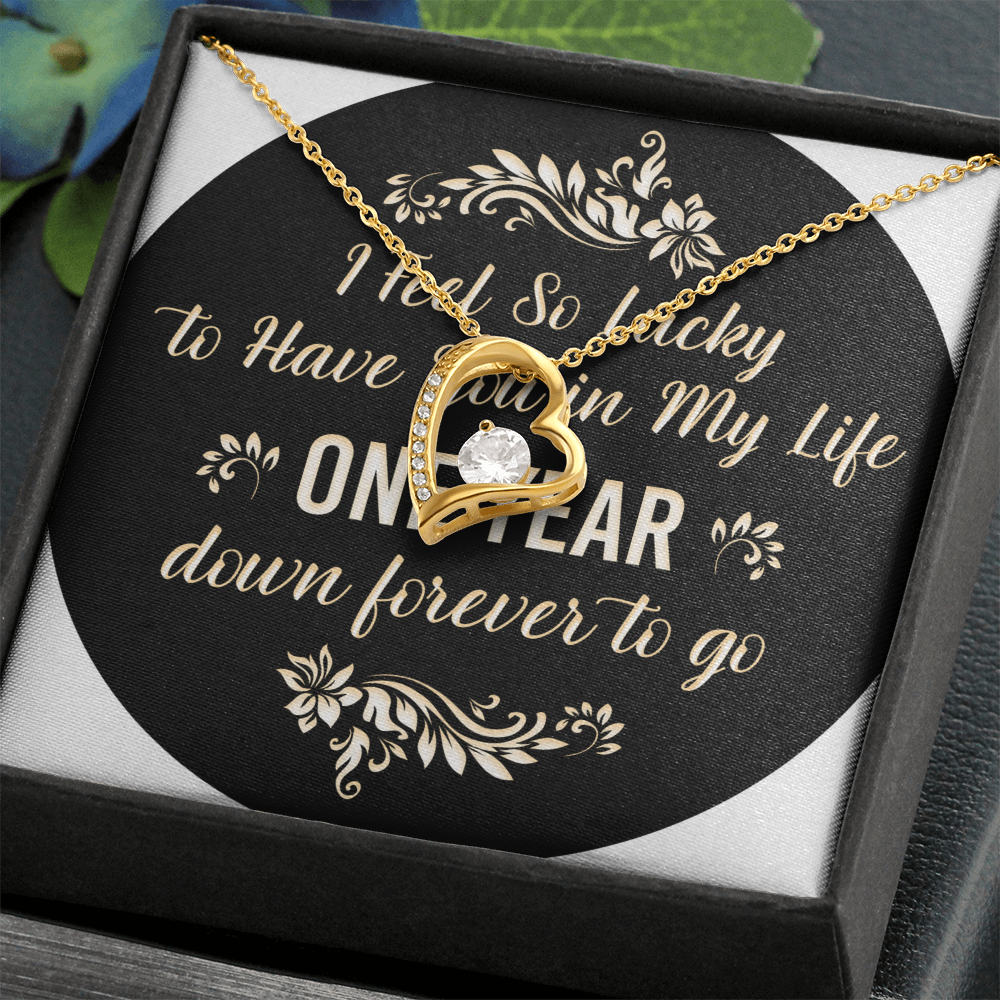 Forever Love Necklace : I Feel So Lucky 1 Year