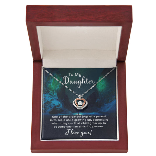 Crown Pendant Necklace: To My Daughter One Of Greatest Joys
