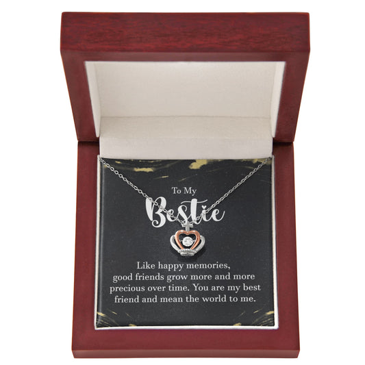 Crown Pendant Necklace: To My Bestie