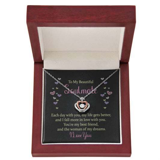 Crown Pendant Necklace: To My Beautiful Soulmate
