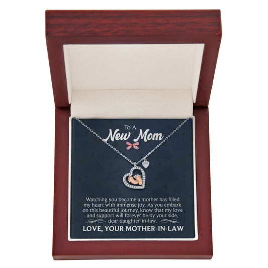 Baby Feet Heart Necklace: To A New Mom