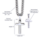 Artisan Cross with Cuban Link Chain: To My Precious Son