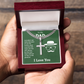 Artisan Cross with Cuban Link Chain: To My Dad I Love You