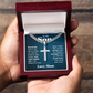 Artisan Cross with Cuban Link Chain:To My Son Love Mom