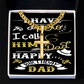 Artisan Cross with Cuban Link Chain: Happy Birthday Dad