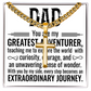 Artisan Cross with Cuban Link Chain: Dad You Are My Greatest Adventure