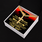 Artisan Cross with Cuban Link Chain : To My Son Love Dad