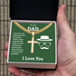 Artisan Cross with Cuban Link Chain: To My Dad I Love You