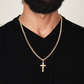 Artisan Cross with Cuban Link Chain: To My Precious Son