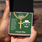 Artisan Cross with Cuban Link Chain: To My Dad I Love You