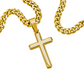 Artisan Cross with Cuban Link Chain: To My Son See The Invisible