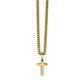 Artisan Cross with Cuban Link Chain: To My Precious Son
